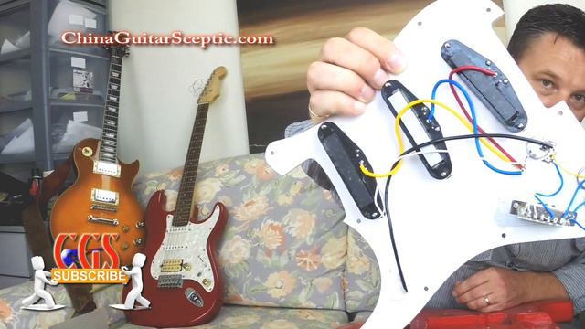 Build a Custom Stratocaster Guitar from parts - Loaded Pick guard - Part-o-caster Part 1 смотреть онлайн