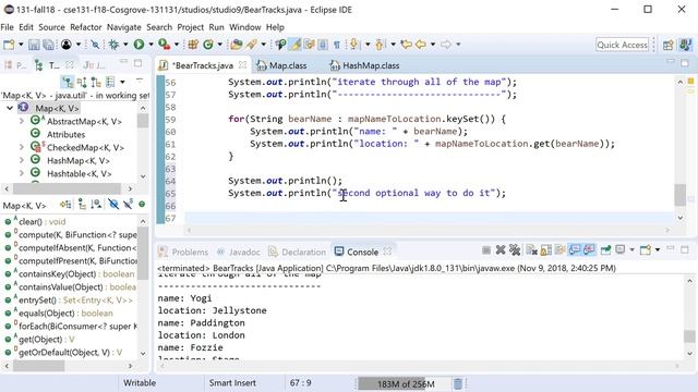 Iterating over a Map's entrySet смотреть онлайн