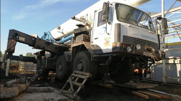 аварийный перевод автокрана в транспортное положение