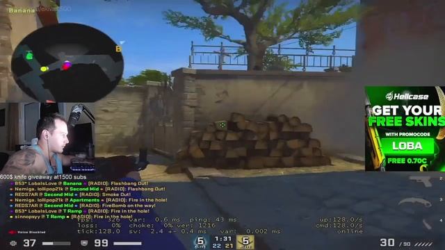Pro players reaction to s1mple KNIFE kills смотреть онлайн