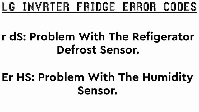 LG Inverter Fridge Error Codes || LG Refrigerator Error Codes || смотреть онлайн
