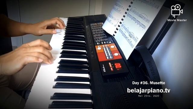 Learn Piano Day #36. Musette | Yamaha Psr F51 | belajar piano Covid 19 смотреть онлайн