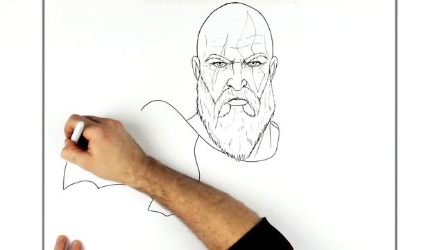 How To Draw Kratos (Valkyrie Armor) | Step By Step | God Of War Ragnarok смотреть онлайн