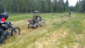 мопед Alfa125 Virago110 и Recer 125 кто король грязи?