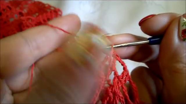 Прямоугольная скатерть крючком(№2)Часть 3