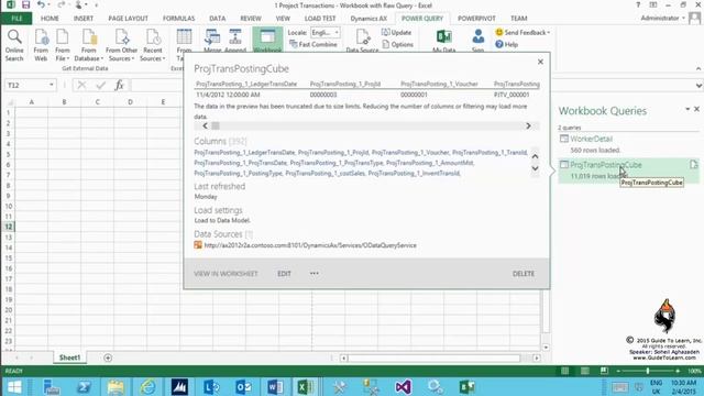 Microsoft Dynamics AX 2012 R3 integration with Power BI for Office 365 смотреть онлайн