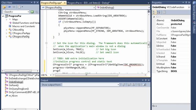How to use a Progress control in MFC C++ смотреть онлайн