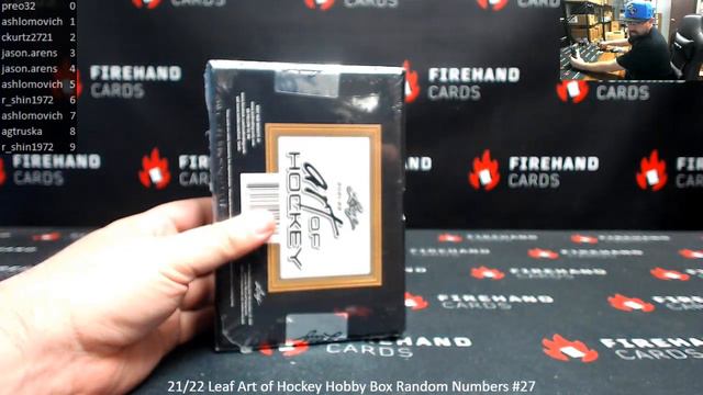 3/2/2024 21/22 Leaf Art of Hockey Hobby Box Random Numbers #27 смотреть онлайн