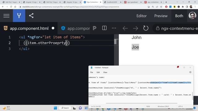 Angular 14 ngx-contextmenu Example to Create Context Menu in HTML Elements Using TypeScript смотреть онлайн