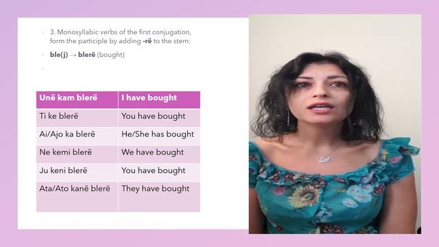 Learn Albanian With Viola. The Present Perfect In Albanian