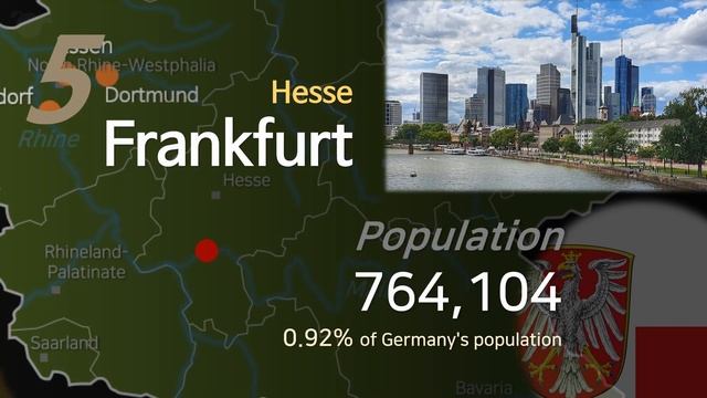 Top 10 the Largest German Cities by Population [in 2020, with a map of Germany] смотреть онлайн