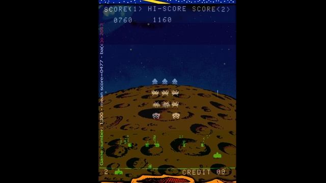 Mame AI - Double Deep Q Network on Space Invaders 1978 (Taito) - Score=1390 - (Lua/Python) смотреть онлайн