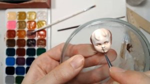 Роспись лица для ВАТНОЙ ИГРУШКИ ? Как расписать лицо ВАТНОЙ ИГРУШКИ ❤