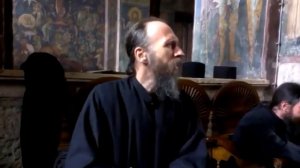 Поет слепой монах Иеремия  Монастырь Великие Дечаны  Сербия
