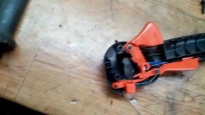 Husqvarna 128r замена тросика газа (управления)