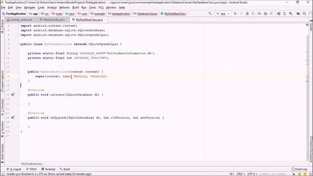 1- SQLite in Android Studio Tutorials For Beginners 2019 смотреть онлайн