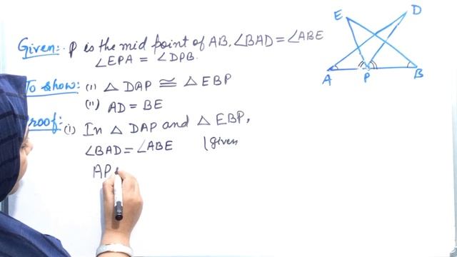 NCERT MATHS CLASS 9 | TRIANGLE | Ex-7.1 | Q.7 | By : Nushrat Ma'am смотреть онлайн