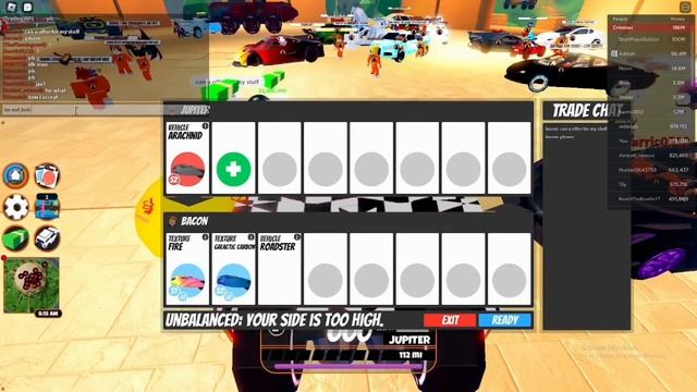 What people offer for the Arachnid in (Roblox Jailbreak) смотреть онлайн