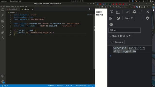 JavaScript # 3 Условные операторы Часть 2 смотреть онлайн