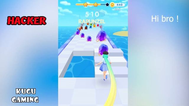 NOOB Vs PRO Vs HACKER Vs GOD - Dancing Hair - Music Race 3D