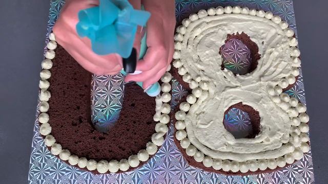 Торт Цифра! Сборка + Оформление Торта Цифра! Шоколадно - фисташковый Торт Цифра! смотреть онлайн