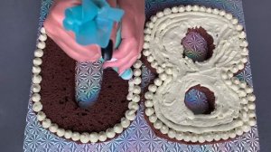 Торт Цифра! Сборка + Оформление Торта Цифра!  Шоколадно - фисташковый Торт Цифра!