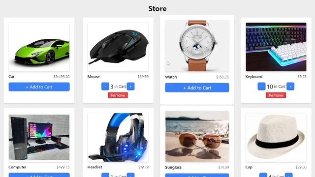Shopping-Cart with React, Typescript, Tailwind смотреть онлайн