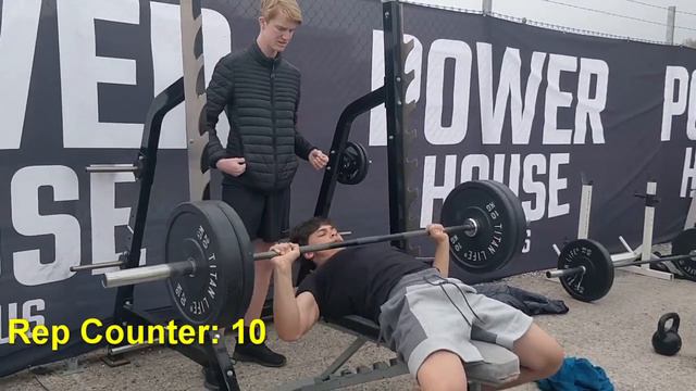 80 KG bench press 176 lbs 18 reps 15 years old смотреть онлайн