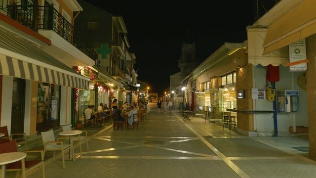 Lefkada Greece, exploring the nightlife of Lefkada, a very ROMANTIC place, walking tour 4k смотреть онлайн