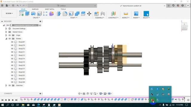 Manual Transmission System Design in Autodesk Fusion 360 смотреть онлайн