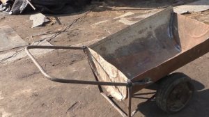 Самодельная тачка на двух колесах из бочки!!!