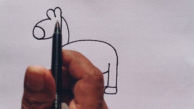 Horse Drawing From letter H | Letter drawing | Toy Horse смотреть онлайн