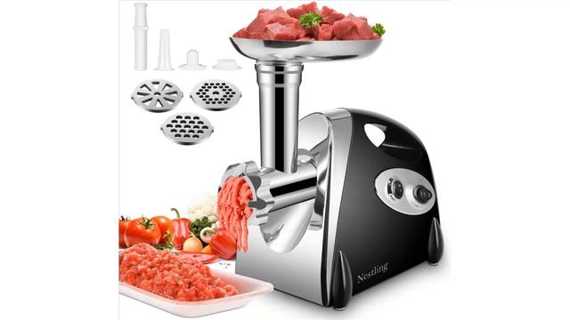 ? Nestling® Elektrischer Fleischwolf,Profi Wurstmaschine Set ? смотреть онлайн
