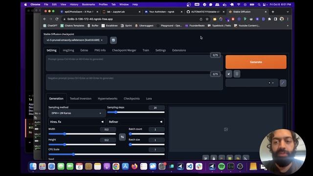Running Automatic1111 Stable Diffusion Web UI on a GPU for Free смотреть онлайн