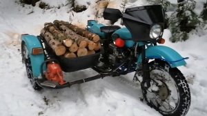 Мотоцикл с двигателем от мотоблока.