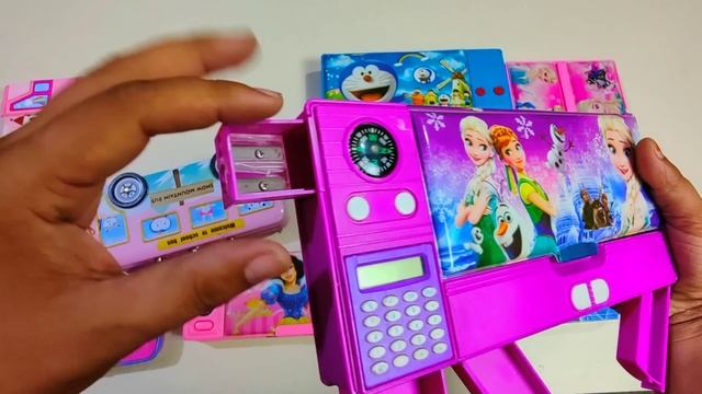 Latest Collection Of Pencil Case | Unboxing and Review In Hindi | Doraemon geometry box ? ?? смотреть онлайн