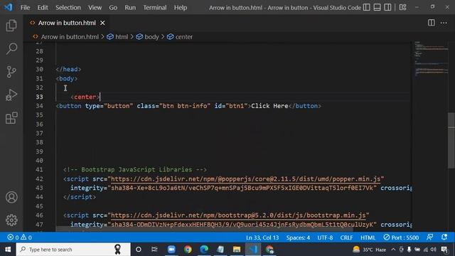 Arrow in button on hover | with Source Code смотреть онлайн