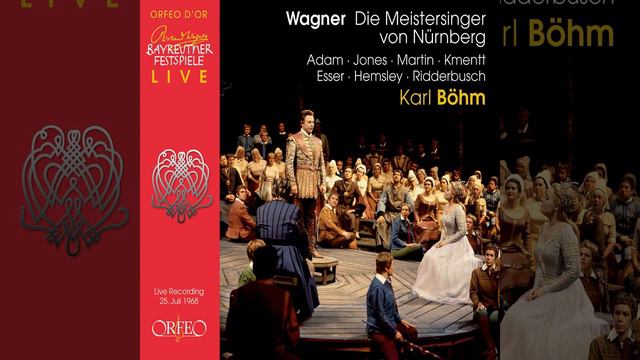 Die Meistersinger Von Nürnberg, Act I: Act I Scene 3: Verzeiht, Vielleicht Schon Ginget Ihr Zu...