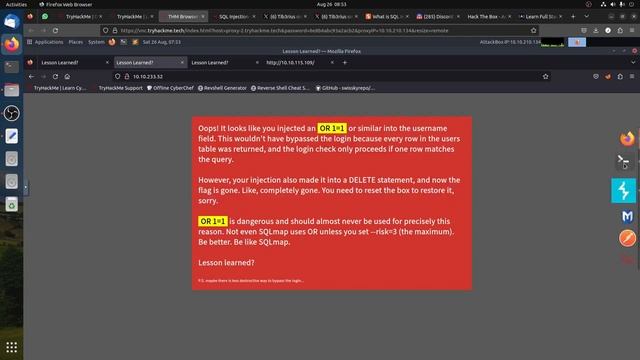 Lesson Learned? - TryHackMe CTF Walk Through - смотреть онлайн