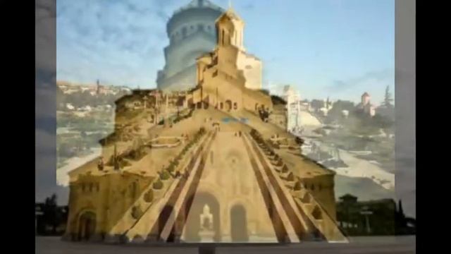 Православный храм Цминда Самеба Тбилиси Грузия. смотреть онлайн