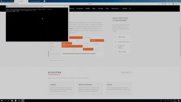 Установка PyTorch для Windows 10
