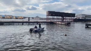 UMS 420 с Mercury 40 ELPTO. Первый спуск на воду. 1 мая 2022г