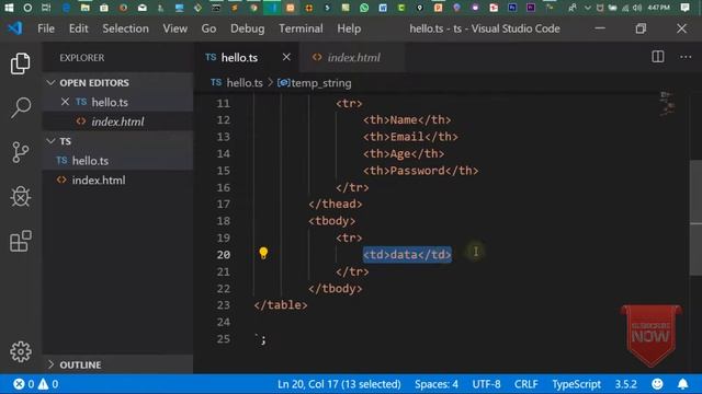 Typescript Tutorials in Hindi part 15 | Template String in Typescript | in Hindi/Urdu смотреть онлайн