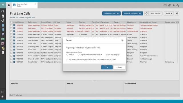 TOPdesk Tutorials | Selections - How to make an export of an overview/selection смотреть онлайн