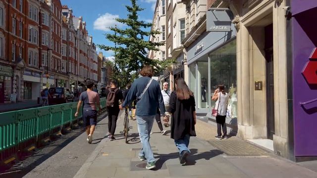 London Summer Walk - Baker Street, Marylebone High Street & Great Portland Street смотреть онлайн