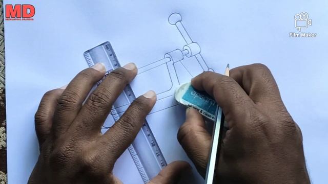 C-Clamp drawing | How to draw C- Clamp | C- Clamp kaise draw kare. смотреть онлайн