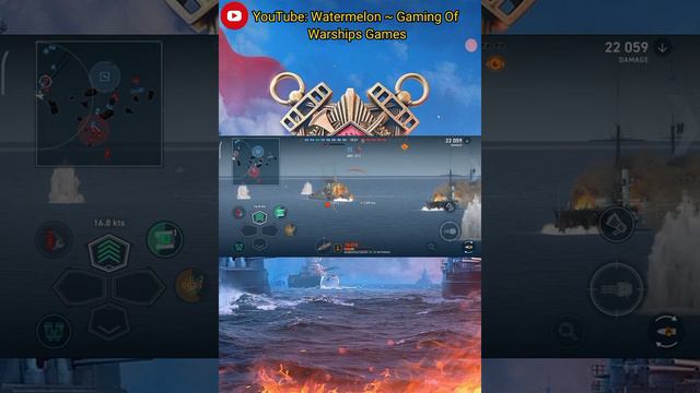 Battleship Wyoming destroy enemies cruisers...| World Of Warships Legends Gameplay смотреть онлайн