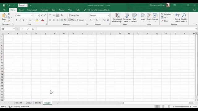 Ms-Excel Basic Course - Module 1 User Interface (Part 1 of video) смотреть онлайн