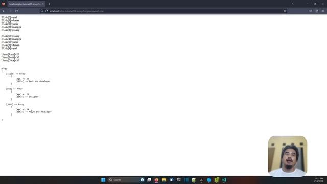 PHP TUTORIAL #51 ARRAY SORT смотреть онлайн