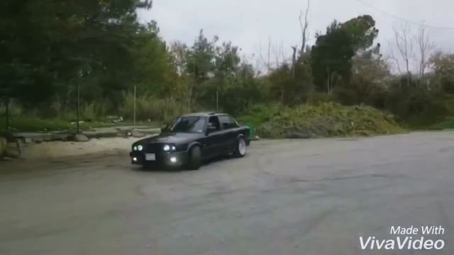 bmw e30 M30b35 drift donuts 3.5L engine m technic 1 смотреть онлайн